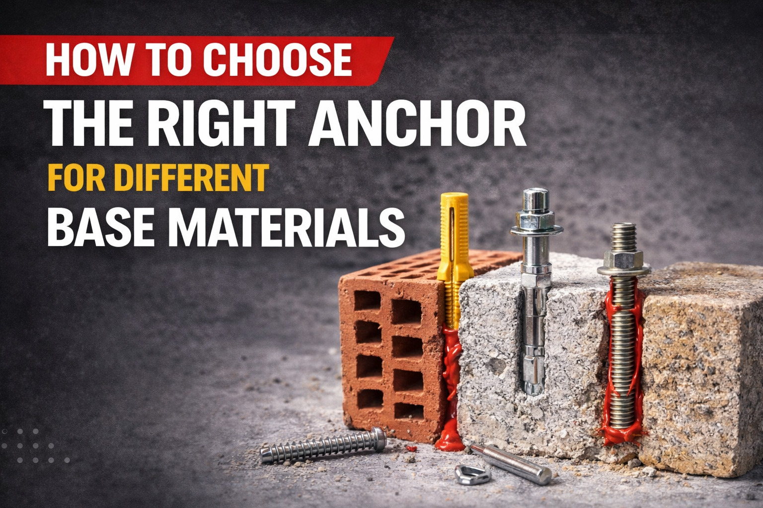 How to Choose the Right Anchor for Different Base Materials