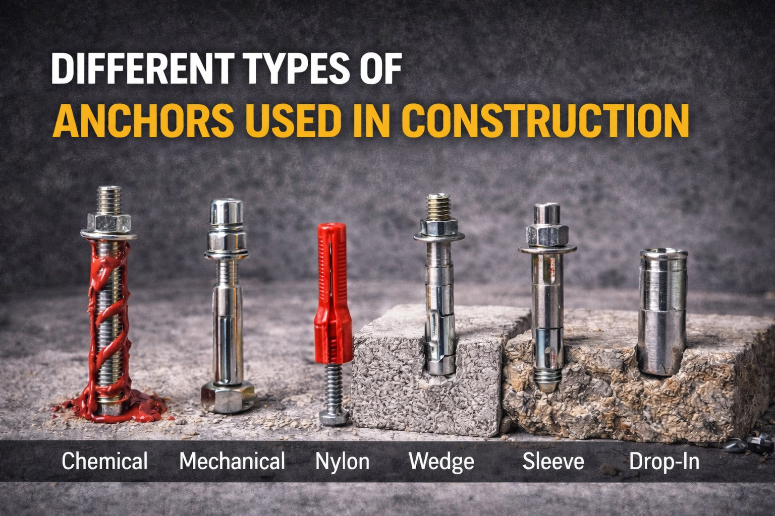 Different Types of Anchors Used in Construction